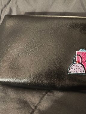 MARY KAY GIRLFRIEND Small Makeup Cosmetic Travel Bag Pouch Black & Pink